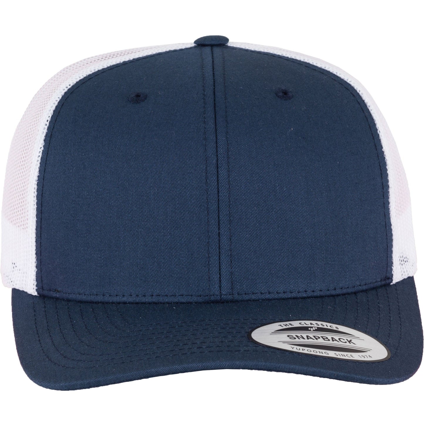 Retro Trucker Two Tone Cap - Navy/White