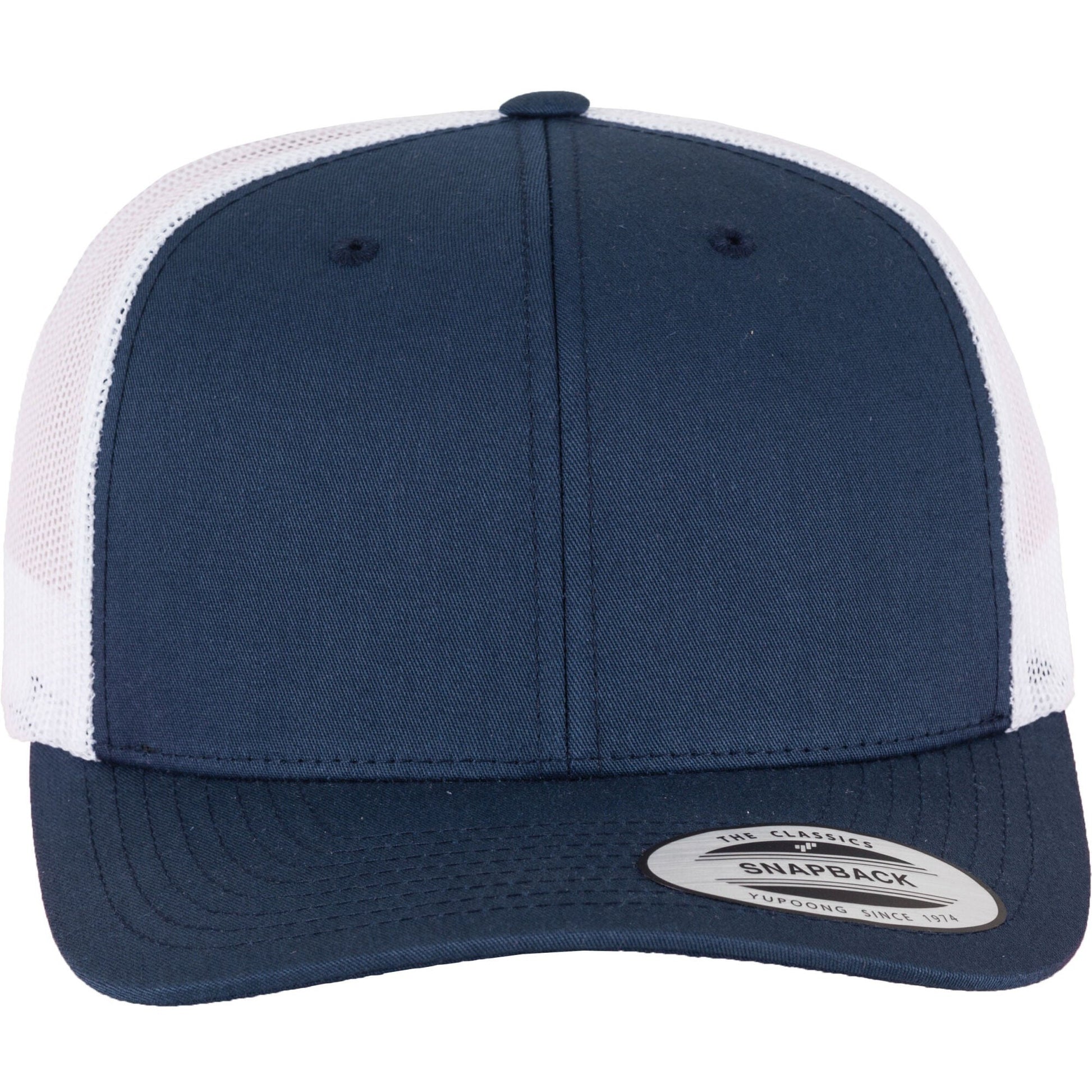 Retro Trucker Two Tone Cap - Navy/White