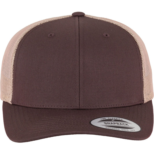 Retro Trucker Two Tone Cap - Brown/Khaki