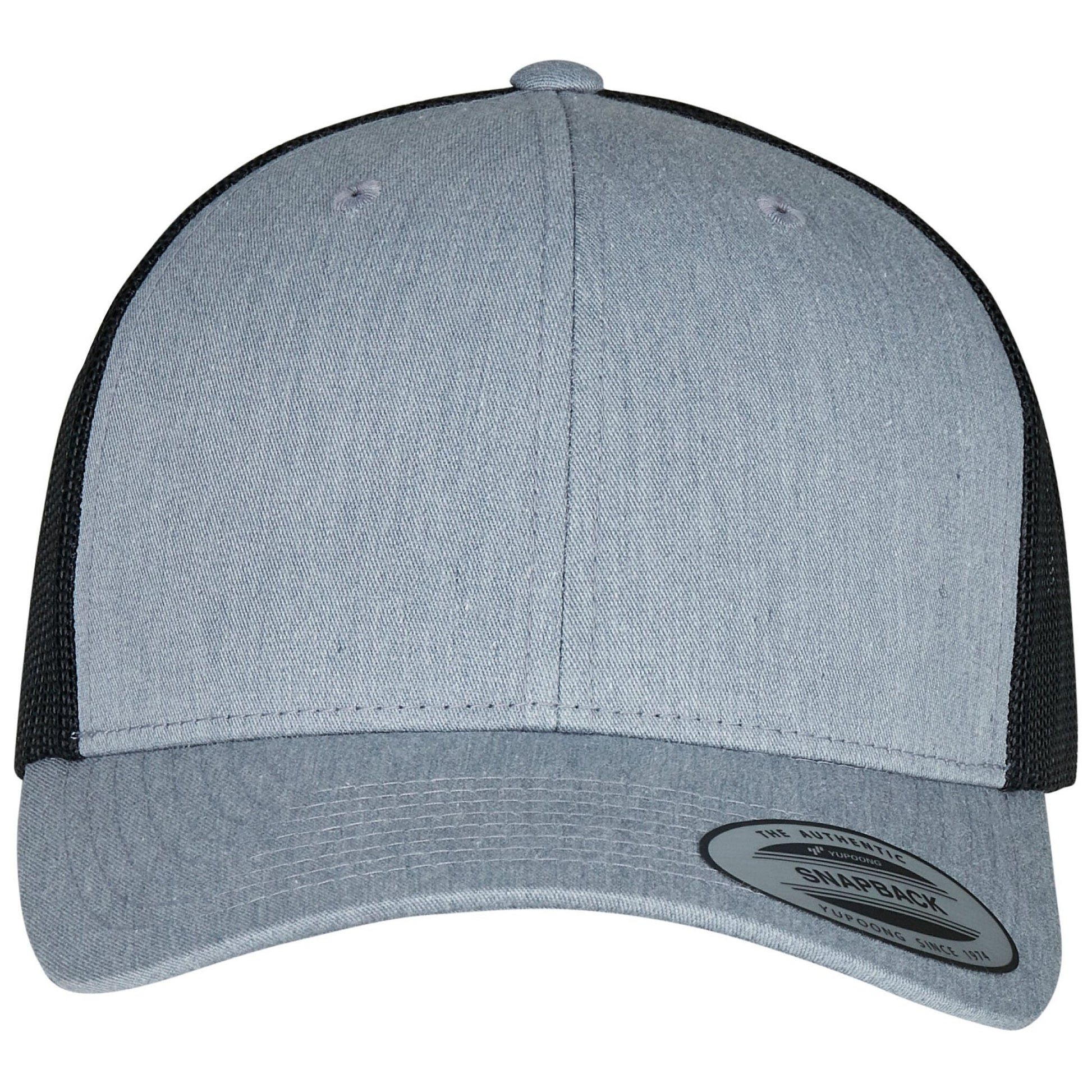 Retro Trucker Two Tone Cap - Heather/Black