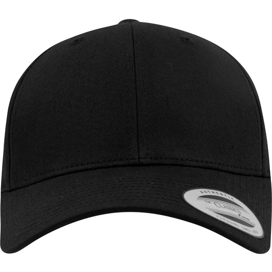 Curved Classic Snapback Cap 		 - Black