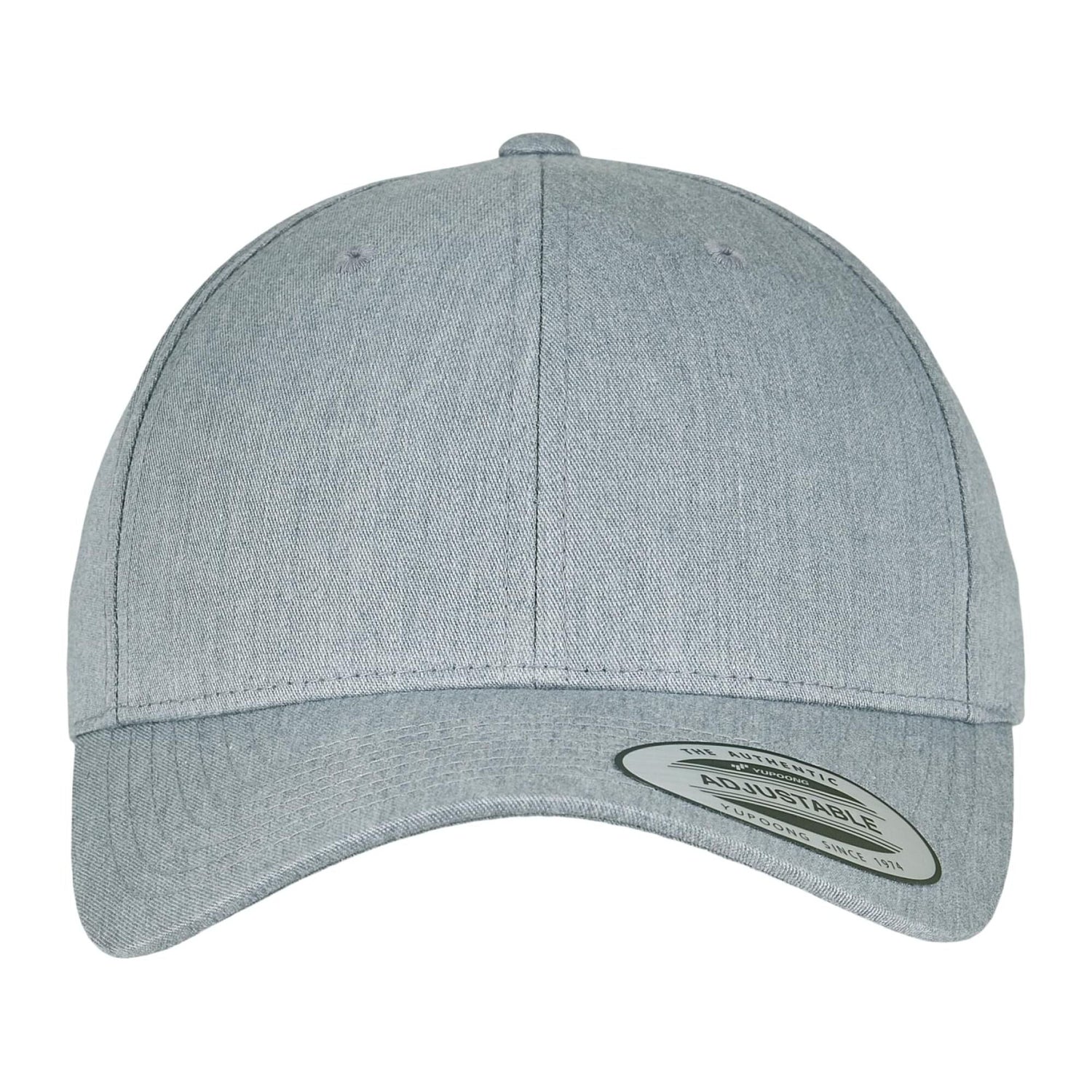 Curved Classic Snapback Cap 		 - Heather Grey