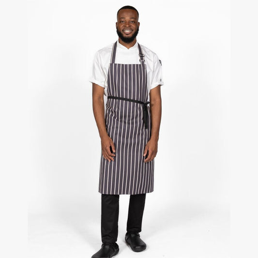 Stripe Apron 		
 - Grey