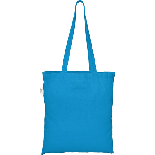 100% Recycled Cotton Tote Bag - Light Blue