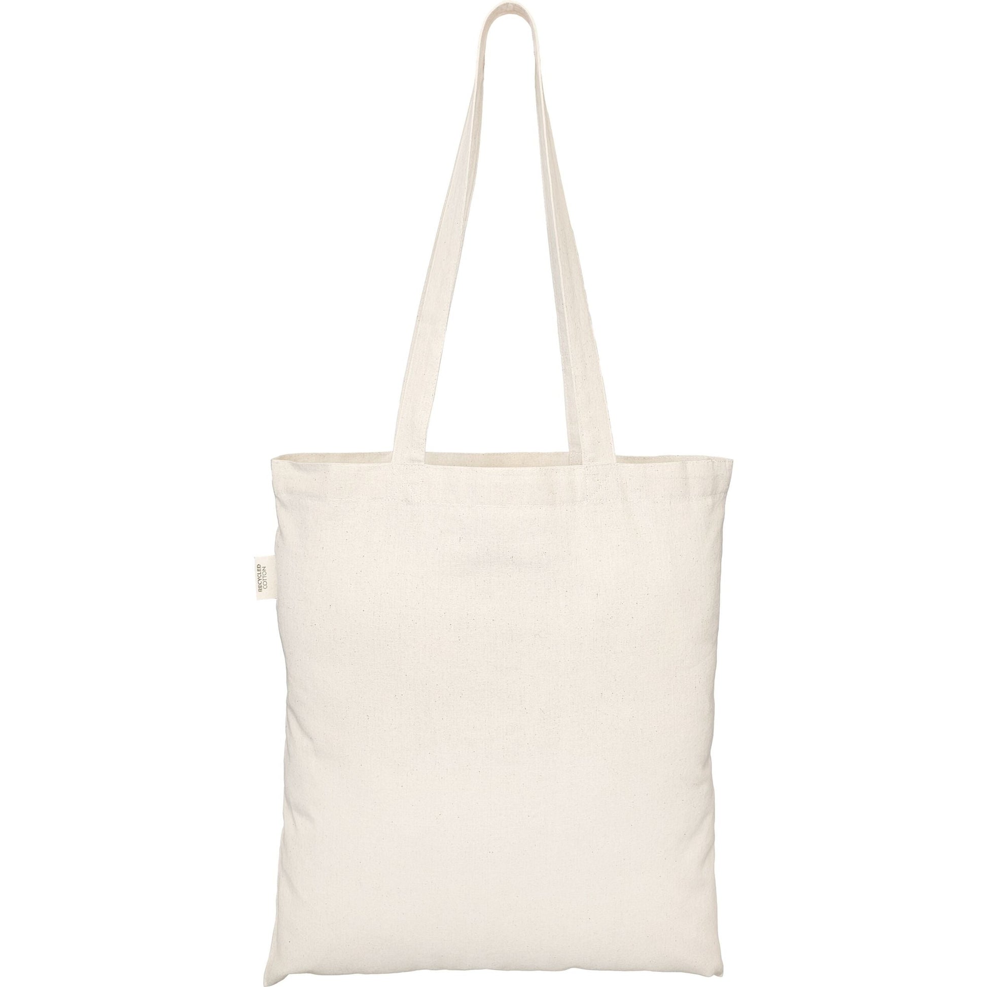 100% Recycled Cotton Tote Bag - Natural