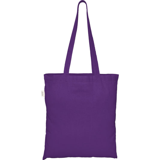 100% Recycled Cotton Tote Bag - Purple