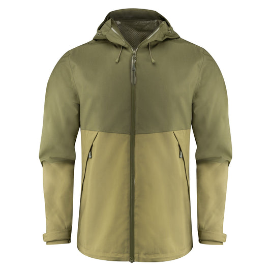Northville Two-Tone Shell Jacket - Moss Green