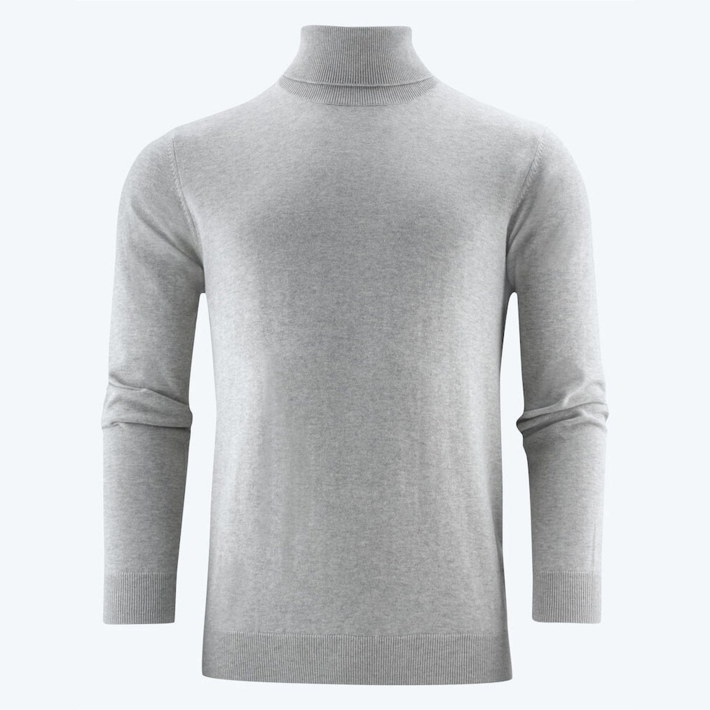 Ashland Turtle Neck Knit - Grey Melange