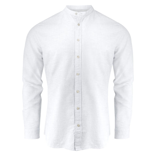 Townsend Linen-Blend Shirt - White