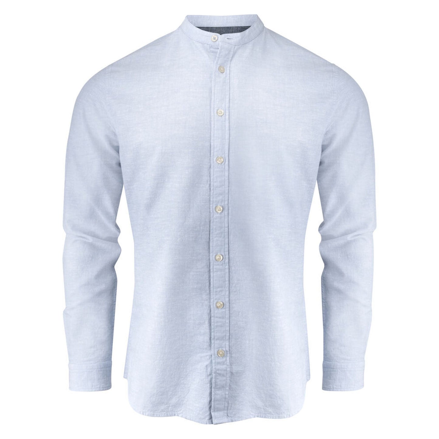 Townsend Linen-Blend Shirt - Light Blue