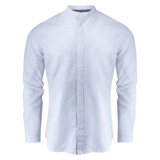 Townsend Linen-Blend Shirt - Light Blue