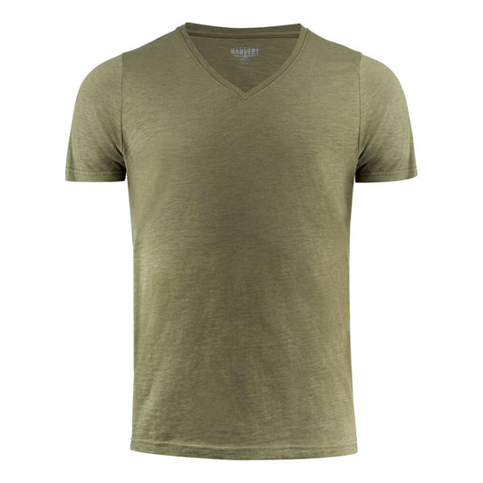 Whailford V-Neck T-Shirt - Moss Green