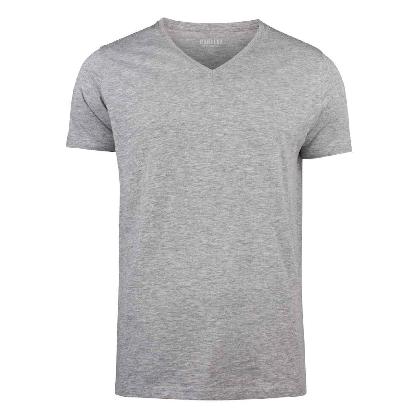 Whailford V-Neck T-Shirt - Grey Melange