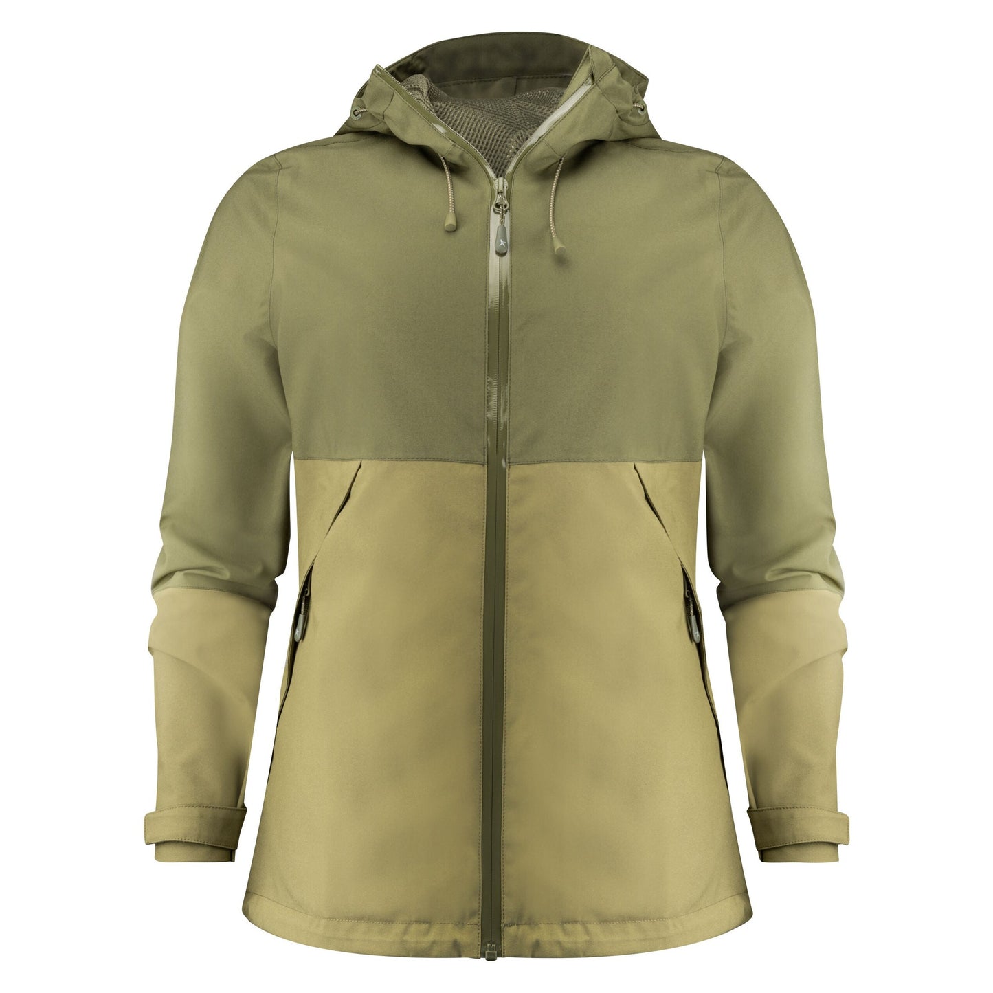 Ladies Northville Two-Tone Shell Jacket - Moss Green