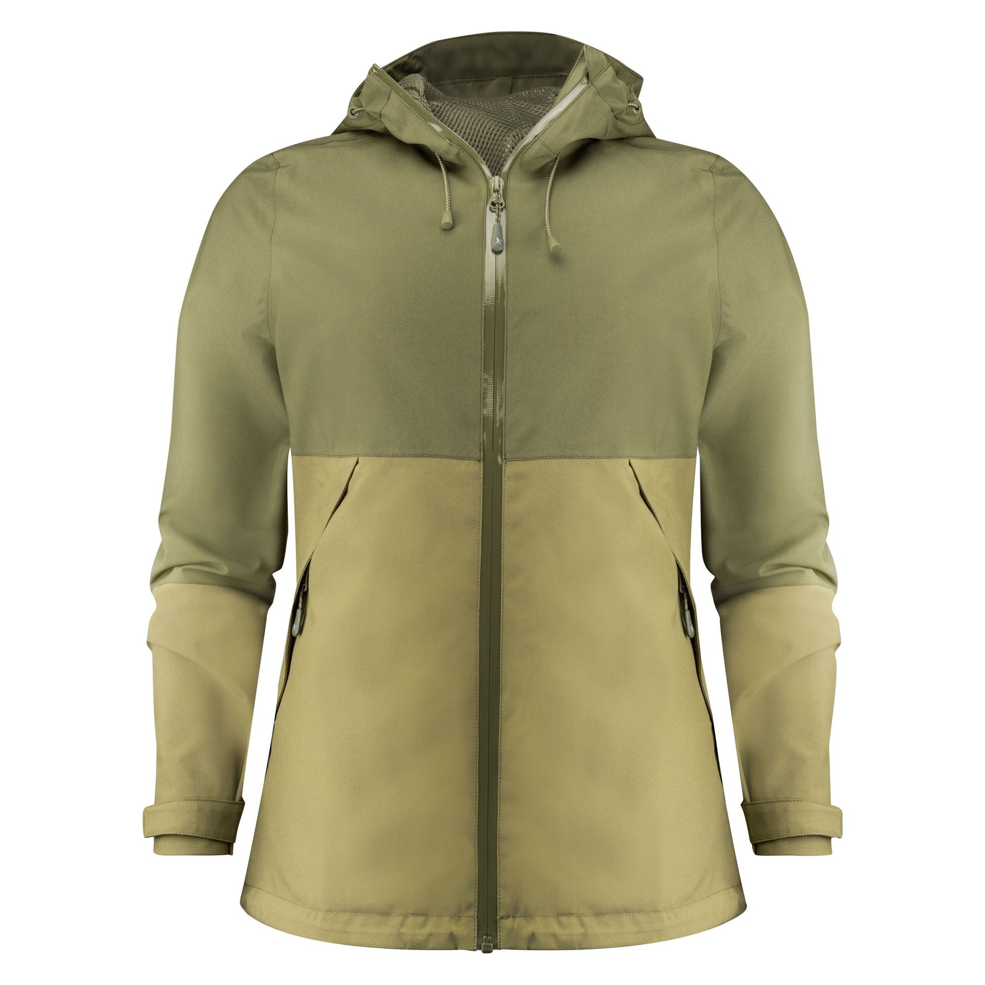 Ladies Northville Two-Tone Shell Jacket - Moss Green