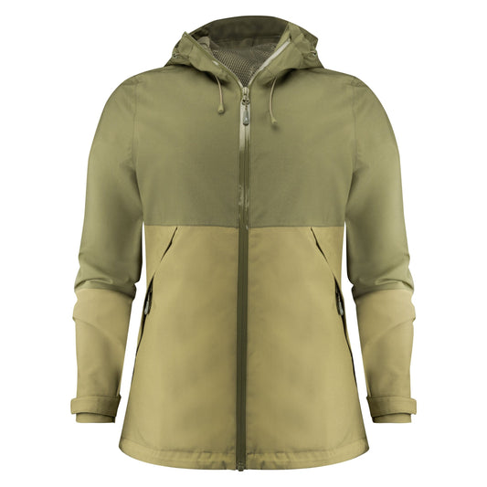 Ladies Northville Two-Tone Shell Jacket - Moss Green