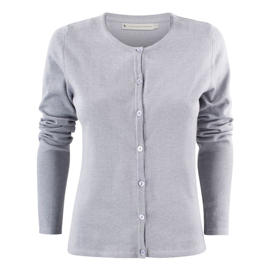 Ladies Sonette Cardigan - Grey Melange