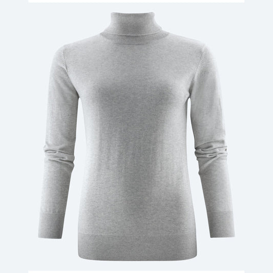 Ashland Ladies Turtle Neck - Grey Melange