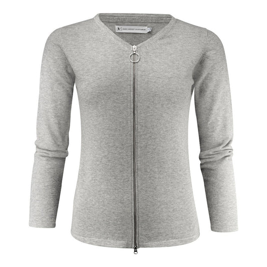 Ladies Knitted Cardigan
 - Grey Melange