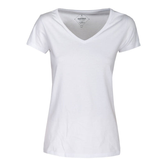 Whailford V-Neck Ladies T - White