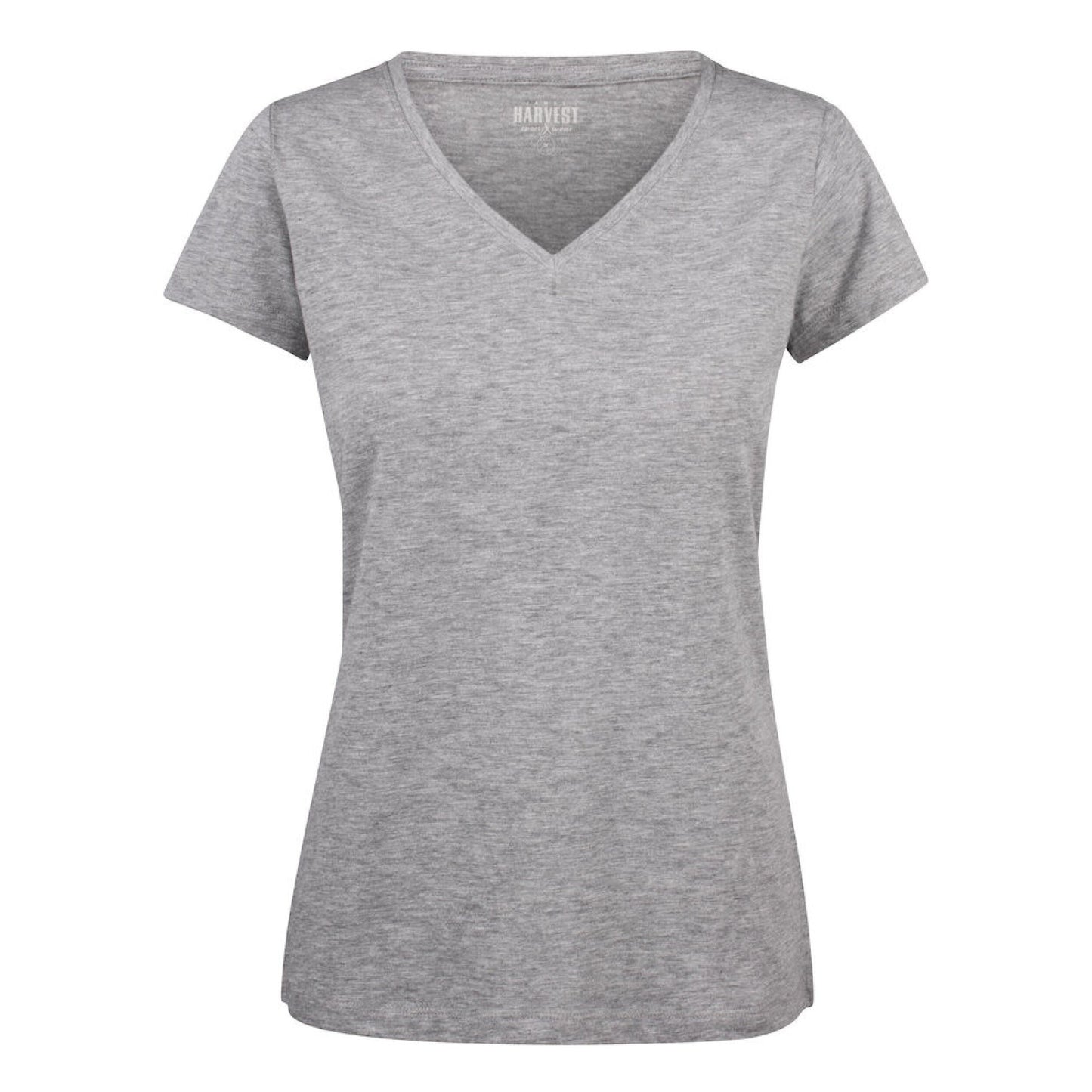 Whailford V-Neck Ladies T - Grey Melange