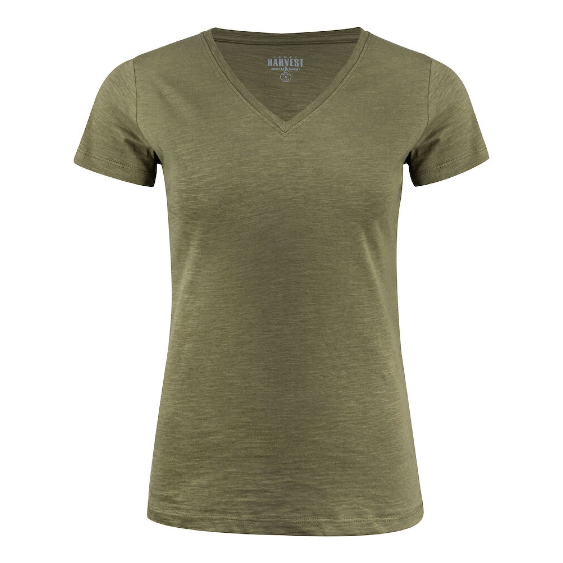 Whailford V-Neck Ladies T - Moss Green