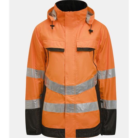 Shell Jacket Hi-Vis - Orange/Black