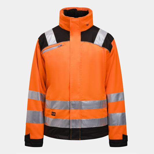 Winter Jacket Star Hi-Vis - Orange/Black