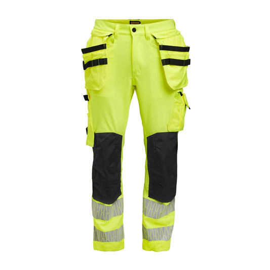 Craftsman Trousers Stretch Hi-Vis - Yellow/Black