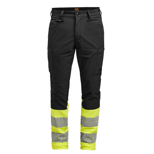 Service Trousers Stretch Hi-Vis - Black/Yellow