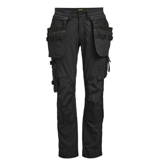 Womens Craftsman Trousers Stretch - Black