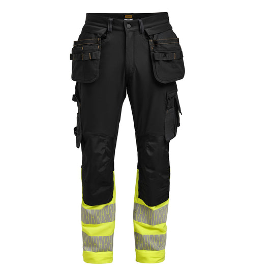 Craftsman Trousers Stretch Hi-Vis - Black/Yellow
