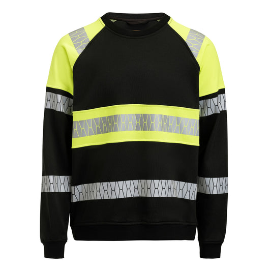 Sweatshirt Hi-Vis - Black/Yellow