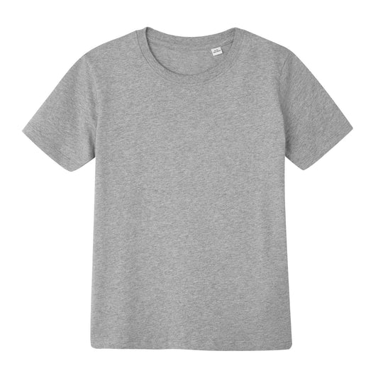 Kid's Essential Organic T - Heather Grey Melange