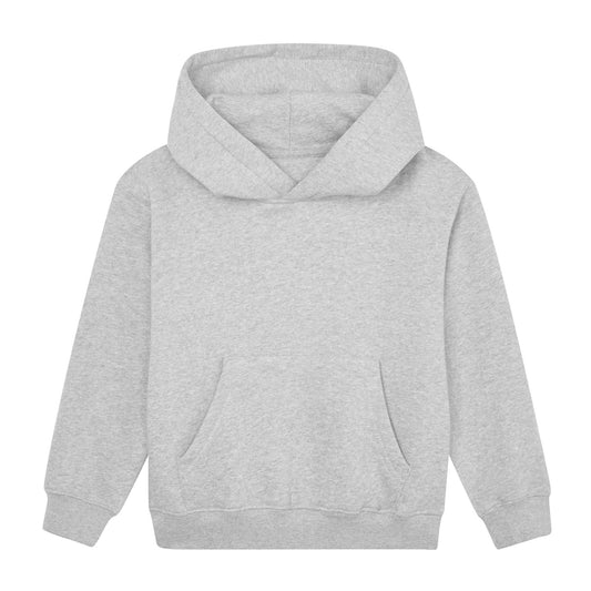 Kid's Essential Organic Hoodie - Heather Grey Melange