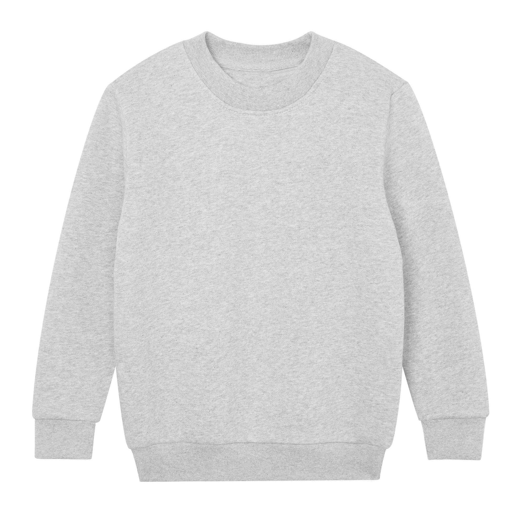 Kid's Essential Organic Sweatshirt - Heather Grey Melange