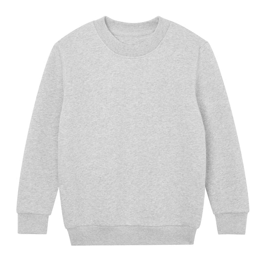 Kid's Essential Organic Sweatshirt - Heather Grey Melange