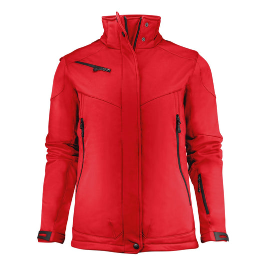 Ladies Skeleton Softshell Jacket - Red