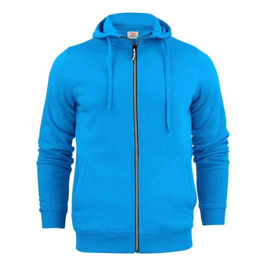 Mens Full Zip Hoodie - Ocean Blue