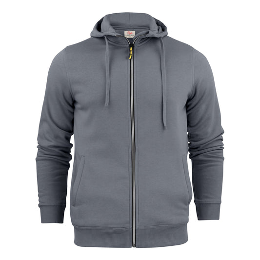 Mens Full Zip Hoodie - Steel Grey
