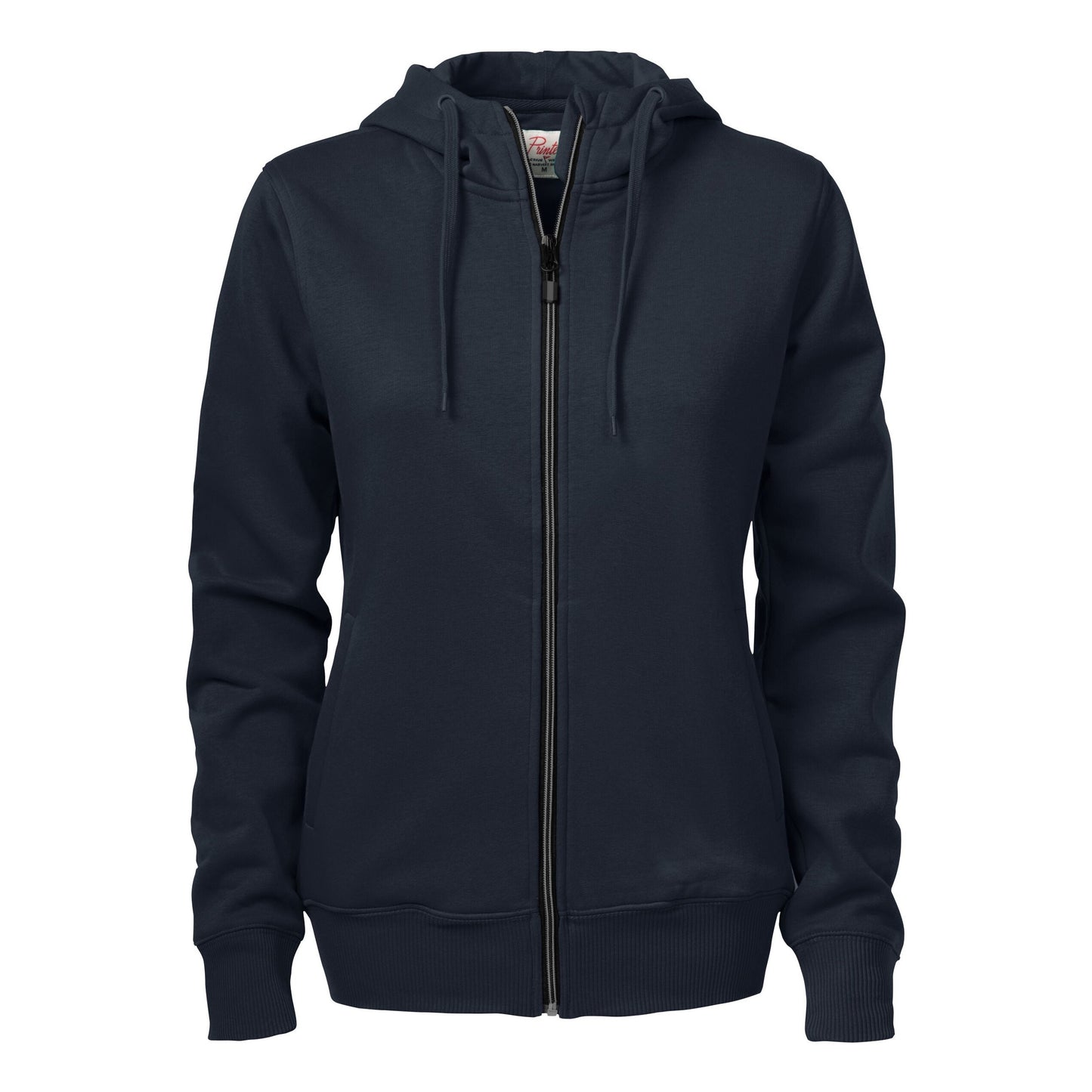Ladies Overhead Full Zip Hoody - Black