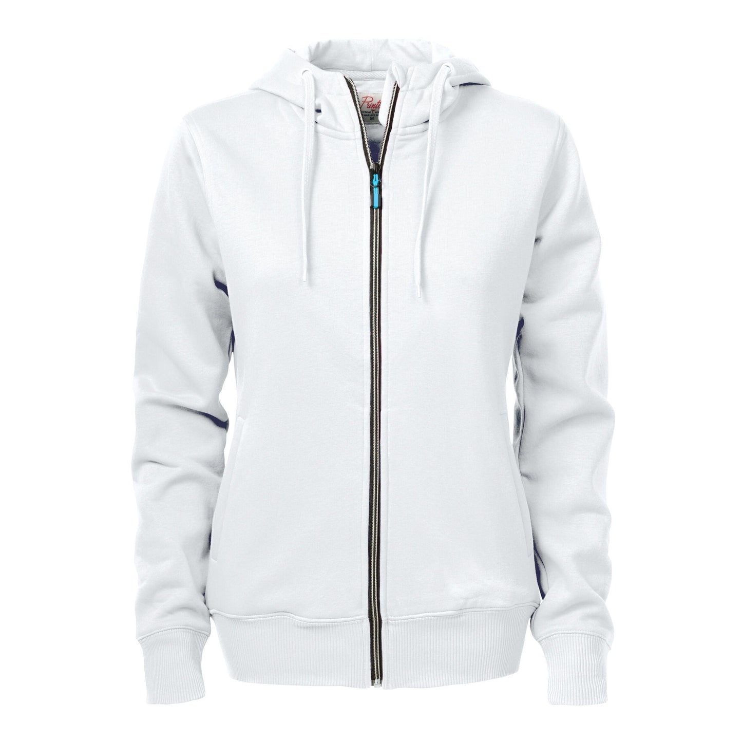 Ladies Overhead Full Zip Hoody - White