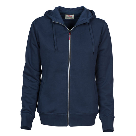 Ladies Overhead Full Zip Hoody - Navy