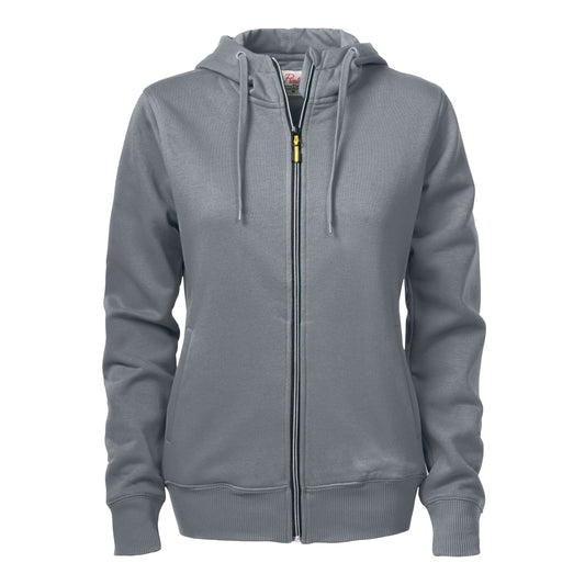 Ladies Overhead Full Zip Hoody - Steel Grey