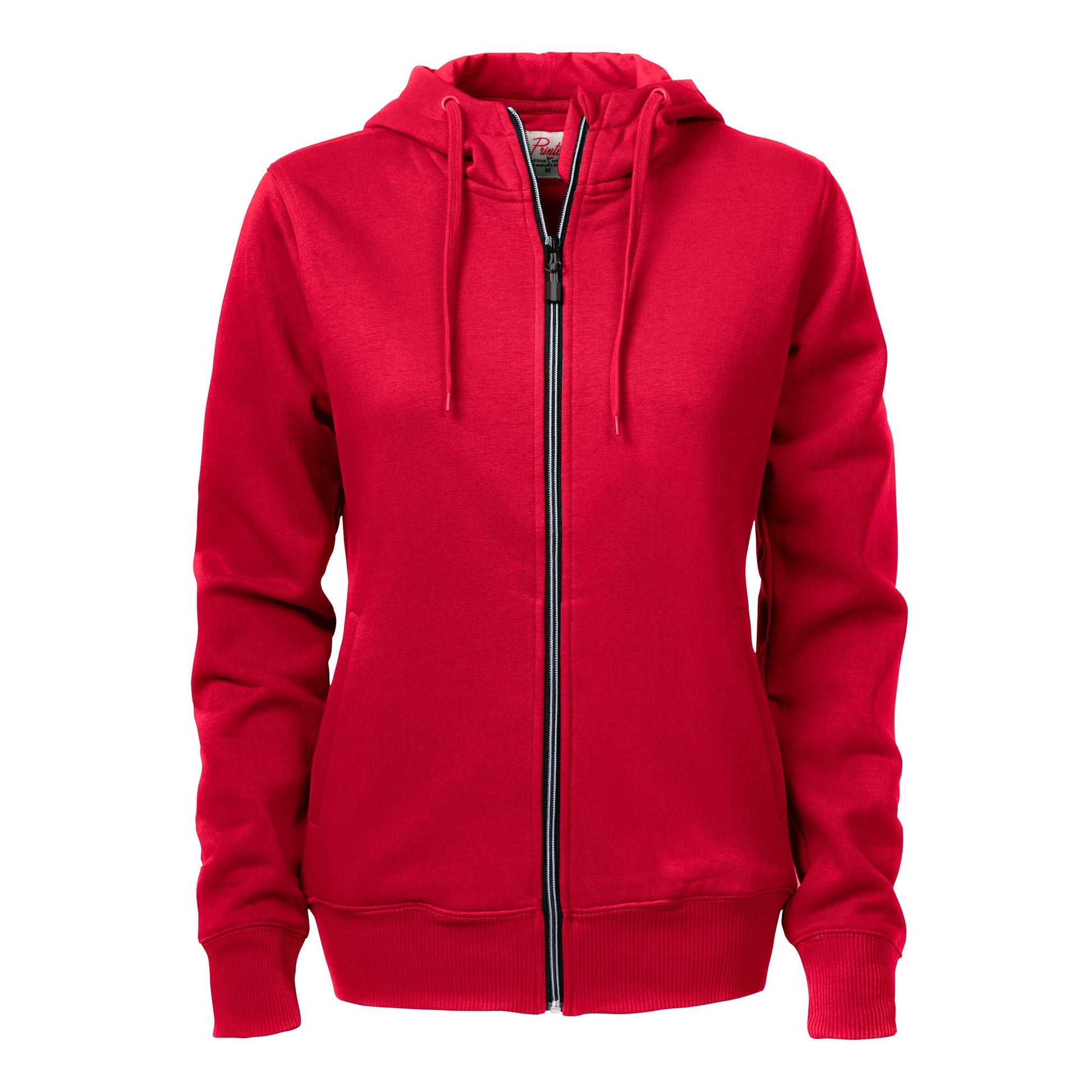 Ladies Overhead Full Zip Hoody - Red
