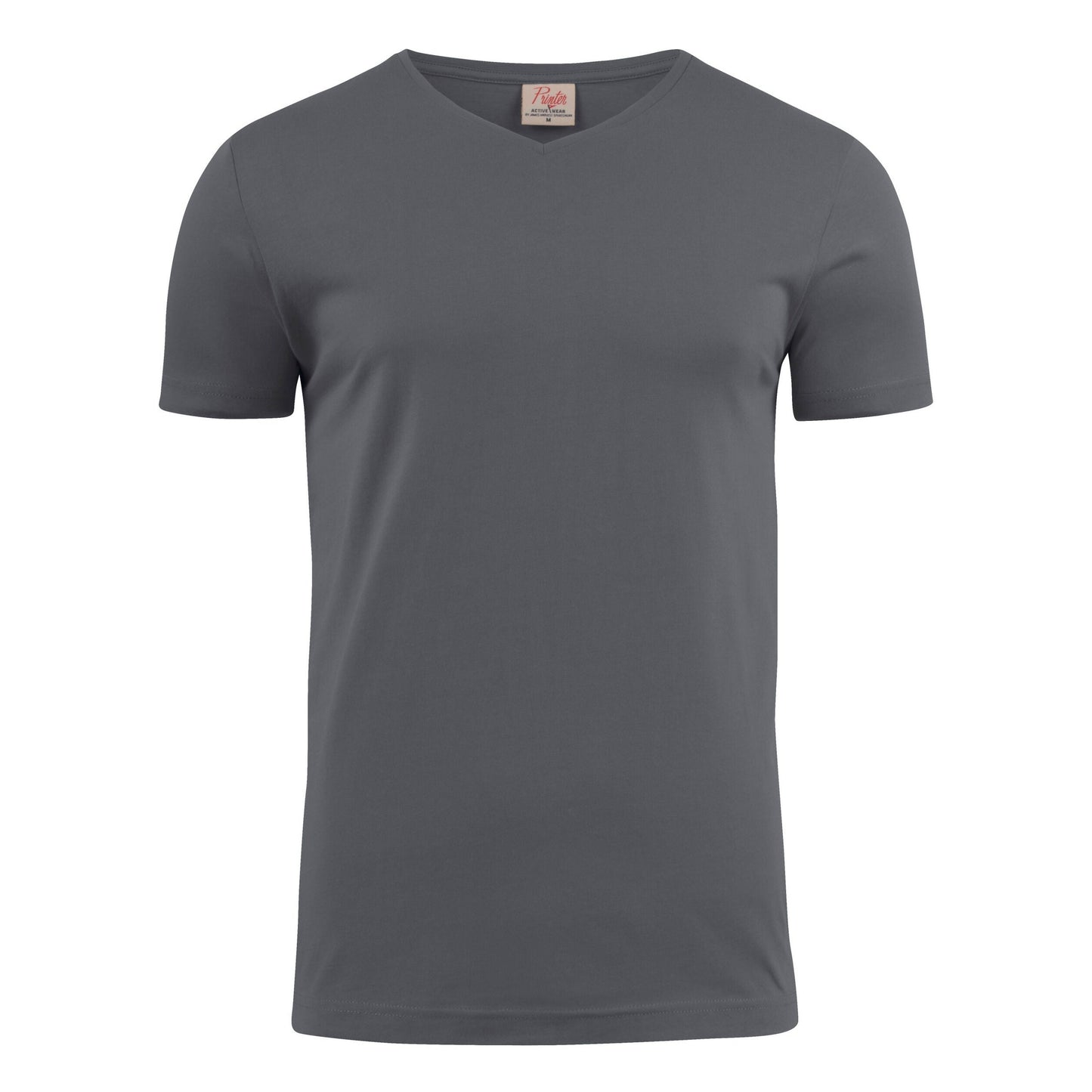 Heavy V-Neck T-Shirt - Steel Grey