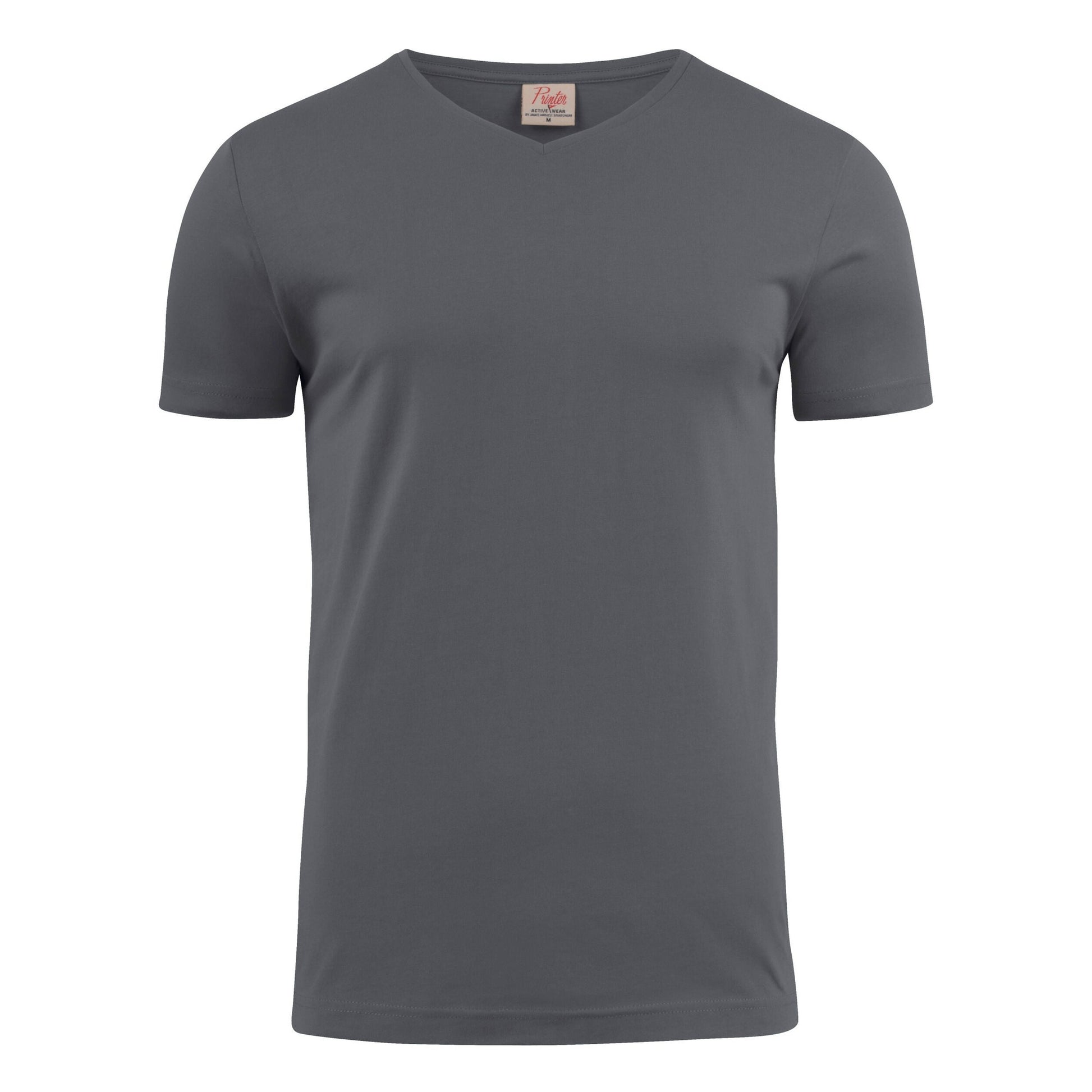 Heavy V-Neck T-Shirt - Steel Grey
