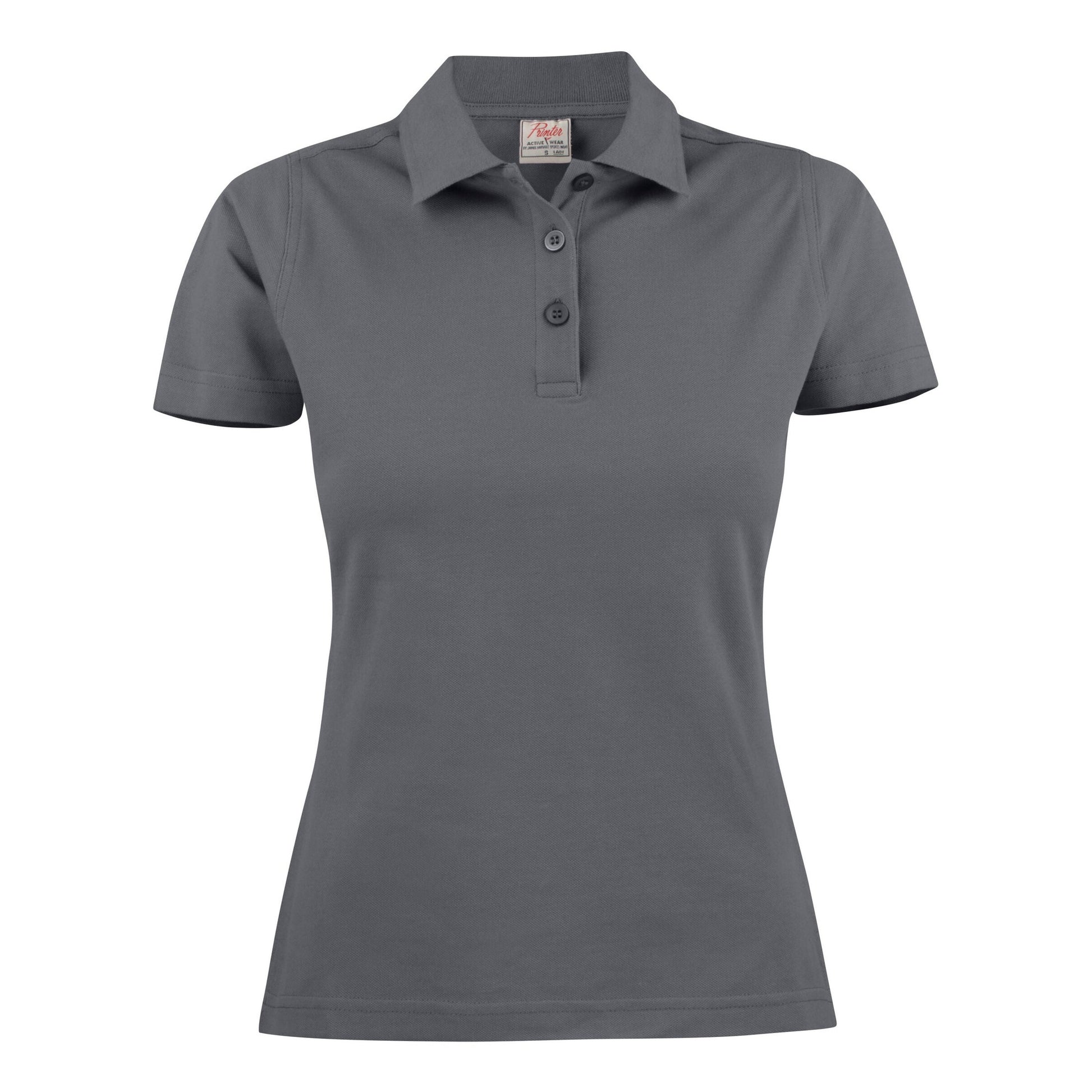 Ladies Surf Pique Polo - Steel Grey
