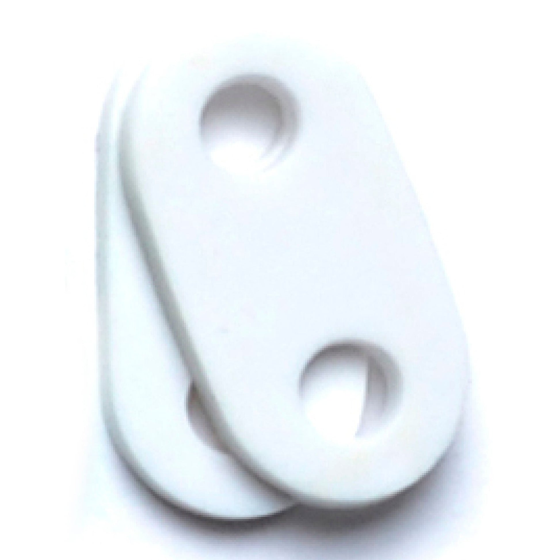 Drawstring Stopper - White