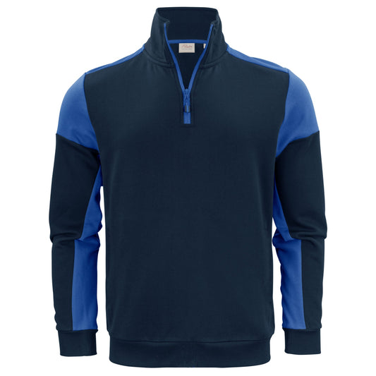 Half Zip Sweatshirt - Navy/Cobalt